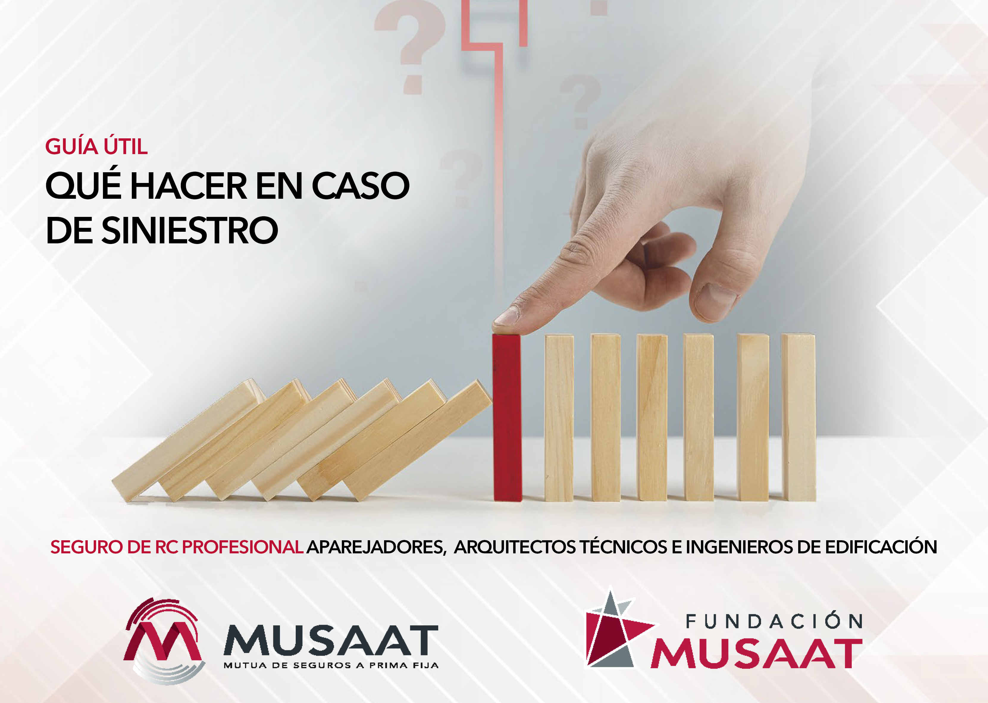 MUSAAT y la Fundación editan la “Guía útil: qué hacer en caso de siniestro”