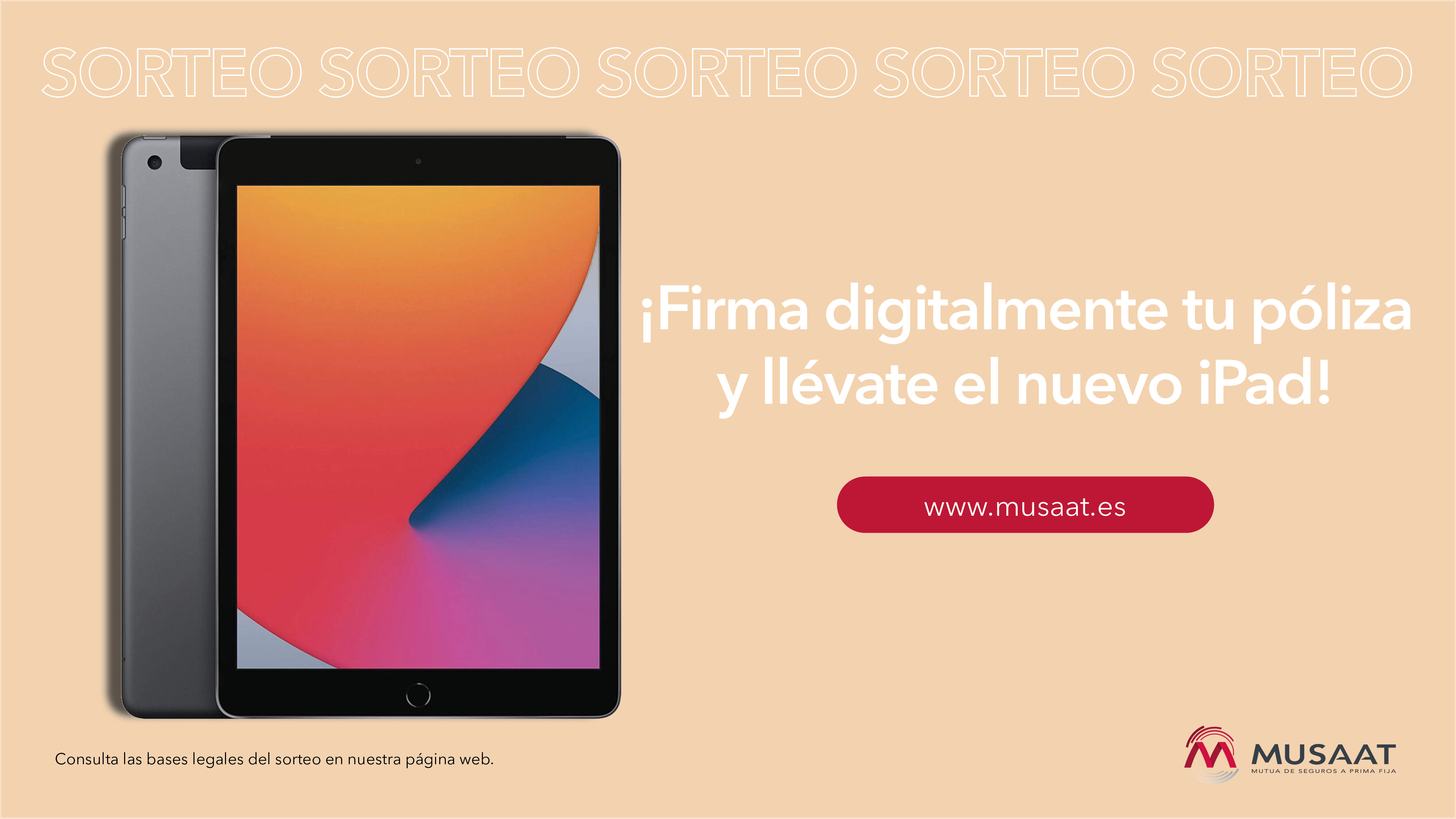 MUSAAT sortea entre sus mutualistas un iPads 10.2”