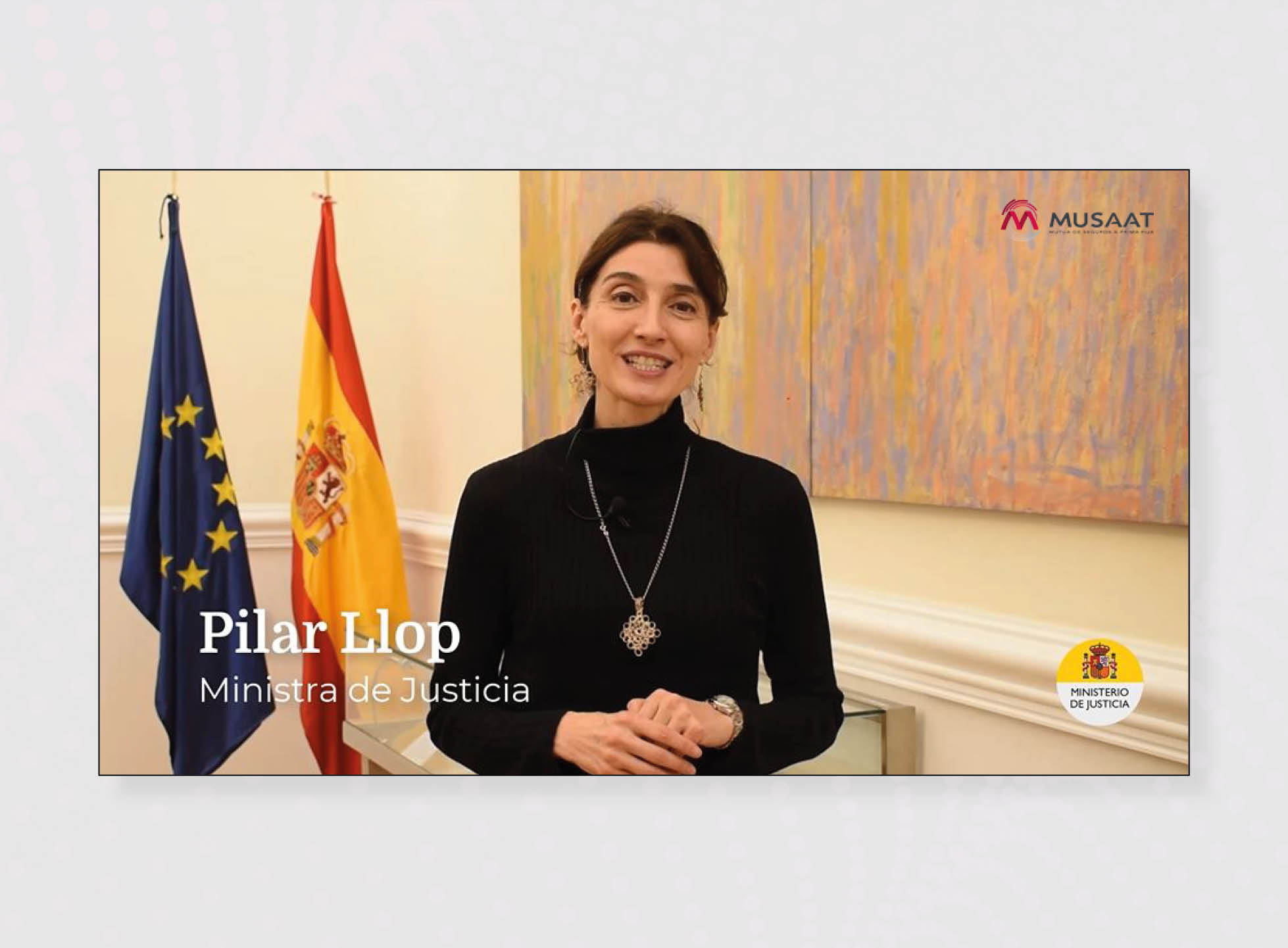 La ministra de Justicia, Pilar Llop, clausura las XVII Jornadas Jurídicas de MUSAAT