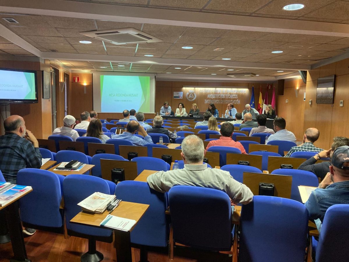 Mesa redonda Musaat y COAATIE Toledo.