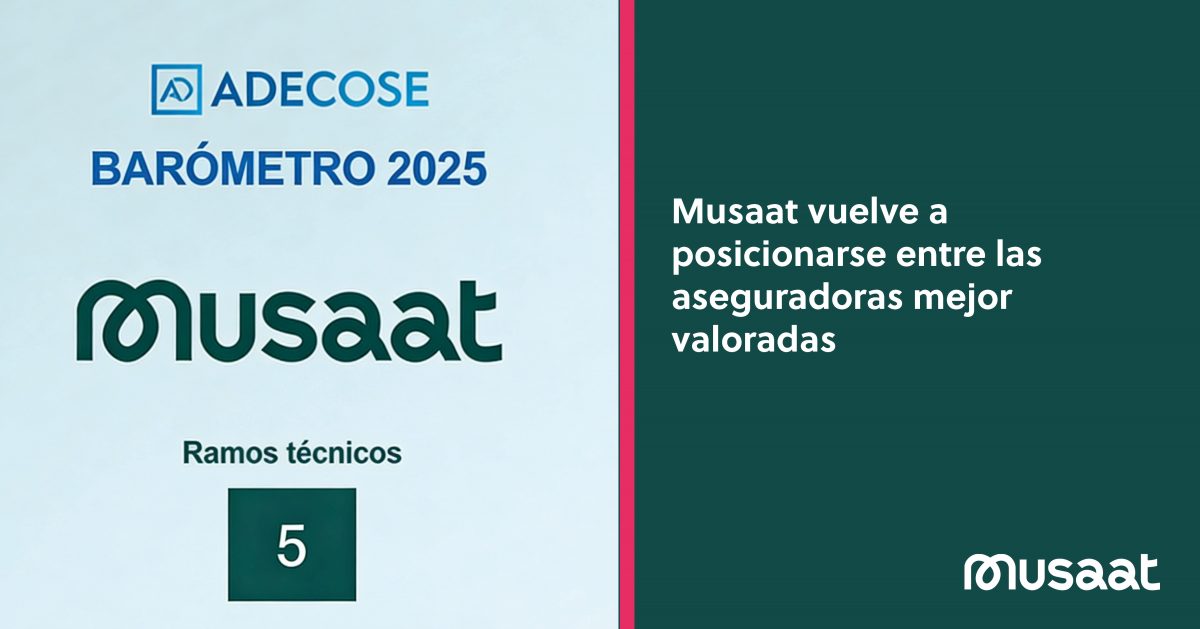 Musaat vuelve a posicionarse entre las aseguradoras mejor valoradas